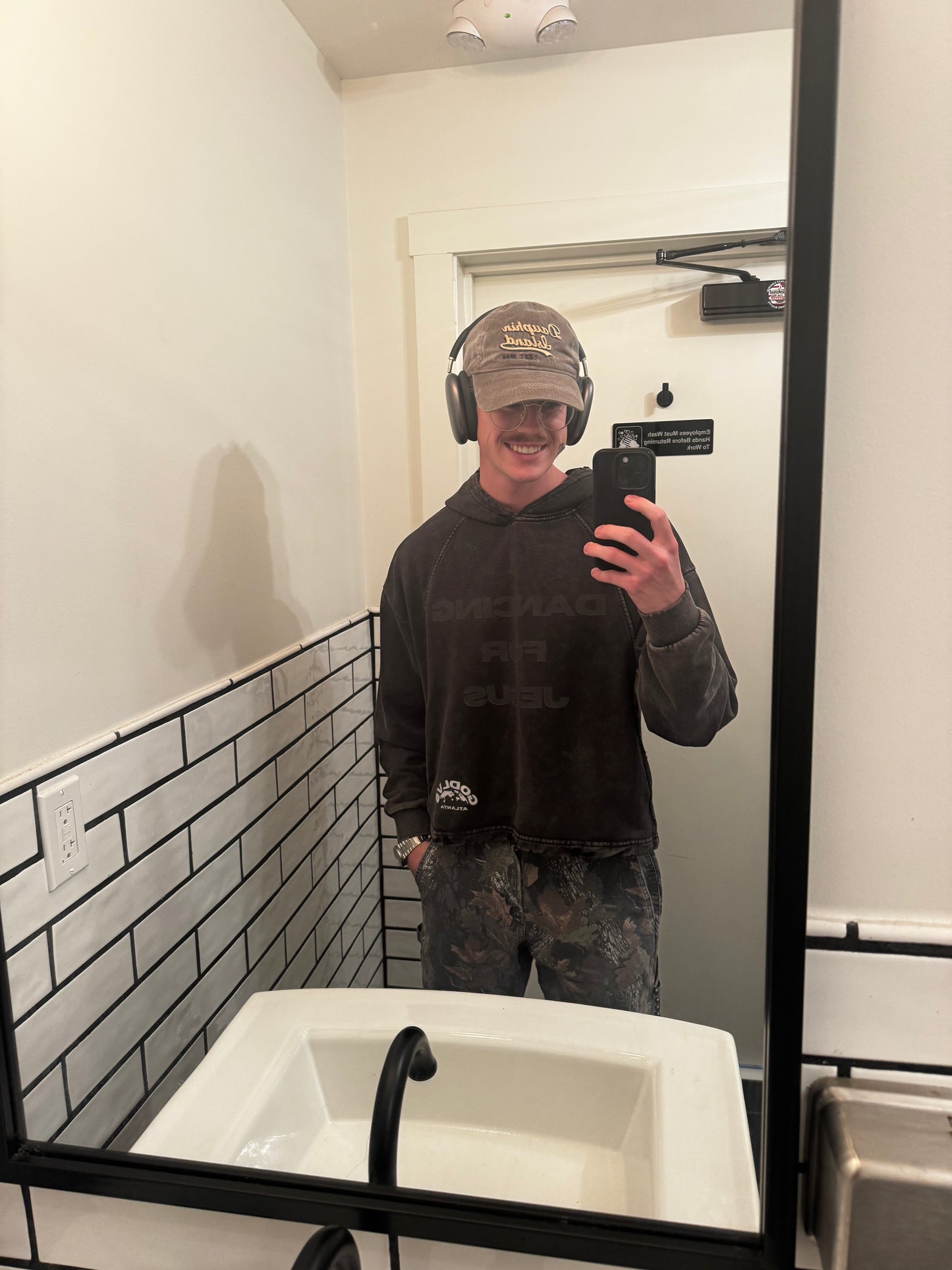 DANCING FOR JESUS Frayed-Hem Hoodie